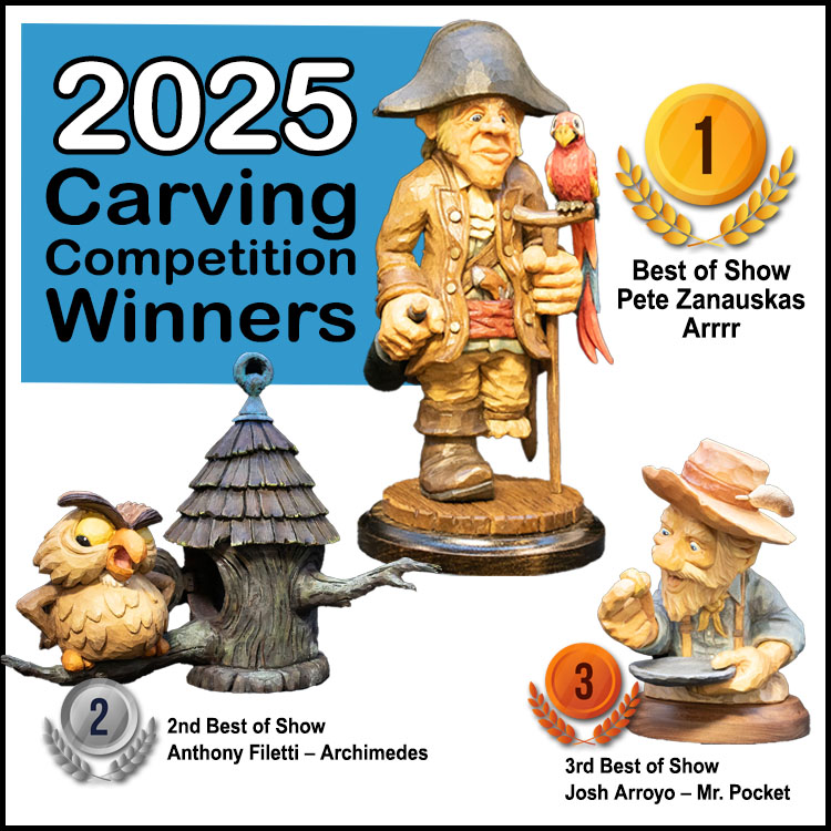 2025 National Caricature Carving Competition Winners
